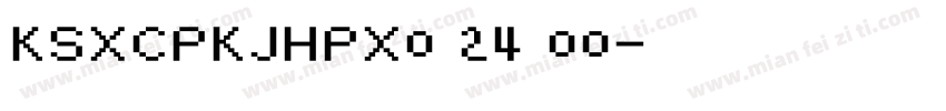 KSXCPKJHPX0 24 00字体转换